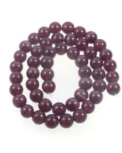 Cats Eye Beads - 7.5mm Deep Purple