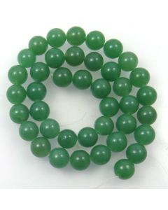 Malay Jade (Dyed Celadon Green Quartzite) 10mm Round Beads