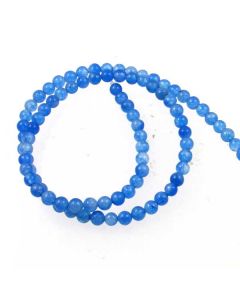 Jade (Celestial Blue) Dyed 4mm Round Beads
