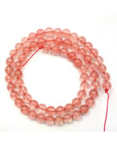 Cherry Quartz 6mm Round Beads