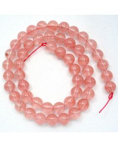 Cherry Quartz 8mm Round Beads