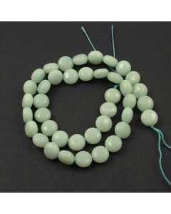 Chinese Amazonite 10mm Puffy Coin Beads