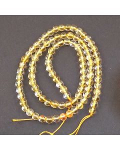 Citrine 4mm Round Beads