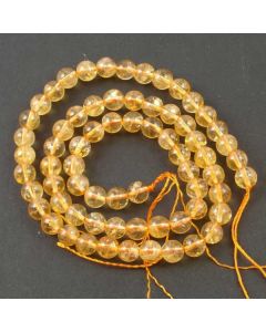 Citrine 6mm Round Beads