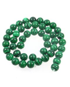 Malachite (Imitation) 8mm Round Beads