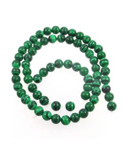 Malachite (Imitation) 6mm Round Beads