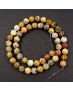 Crazy Lace Agate 8mm Round Beads