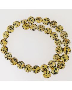 Dalmation Jasper 12mm Coin Beads