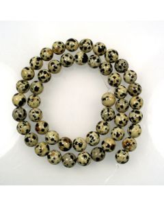 Dalmation Jasper 8mm Round Beads