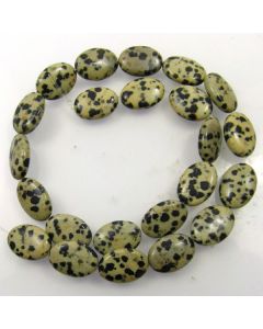 Dalmation Jasper 13x18mm Oval Beads