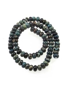 Impression Jasper (Dyed Dark Blue) 5x8mm Rondelle Beads