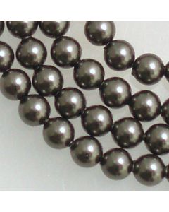 Swarovski® Crystal Pearls 6mm Dark Grey - Pack of Ten