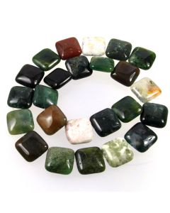 Fancy Jasper 16mm Square Beads