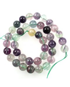 Fluorite 10mm Round Beads