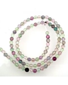 Fluorite 4mm Round Beads