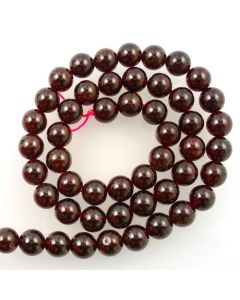 Garnet 8mm Round Beads