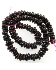 Garnet 10x4mm (approx) Irregular Slice Beads