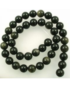 Golden Obsidian 10mm Round Beads