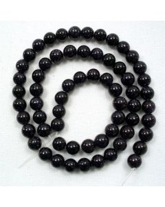 Blue Goldstone 6mm Round Beads