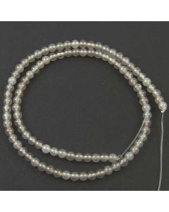 Grey Agate 4mm Round Beads
