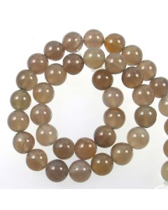 Grey Agate 10mm Round Beads