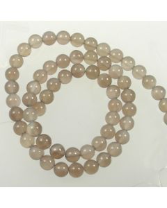 Grey Agate 6mm Round Beads