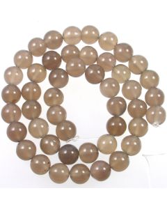 Grey Agate 8mm Round Beads