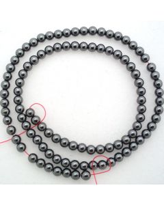 Hematite 4mm Round Beads