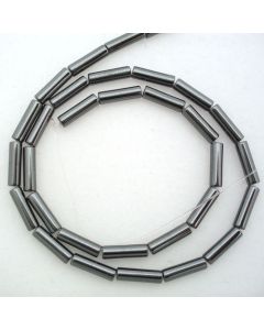 Hematite 4x13mm Tube Beads