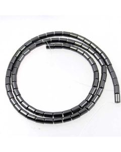 Hematite 3x5mm Tube Beads