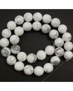 Howlite 12mm Round Beads