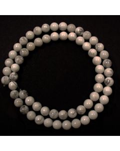 Howlite 6mm Round Beads