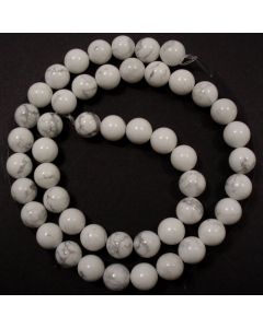 Howlite 8mm Round Beads