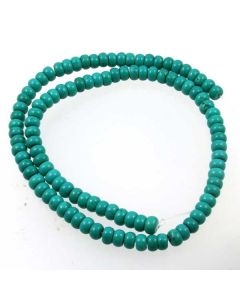 Hubei Province Turquoise (Stabilised) 6mm Rondelle Beads