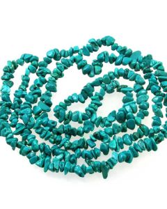 Hubei Province Turquoise (Stabilised) 4-8mm Chip Beads