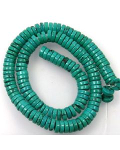 Hubei Province Turquoise (Stabilised) 3x8mm Disc Beads