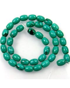 Hubei Province Turquoise (Stabilised) 8x10mm Rice Beads