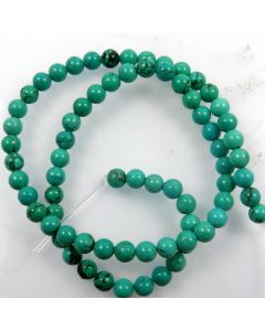 Hubei Province Turquoise (Stabilised) 6mm Round Beads