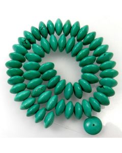 Hubei Province Turquoise (Stabilised) 14x6mm Disc Beads