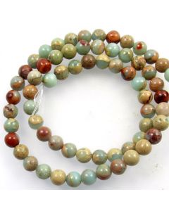 Impression Jasper 6mm Round Beads