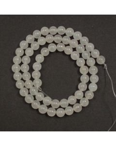 White Jade 6mm Round Beads