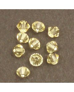  Swarovski® 4mm Jonquil Bicone Xilion Cut Beads (Pack of 10)