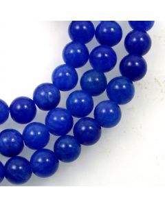 Mashan Jade (Dyed Lapis Marble) 4mm Round Beads