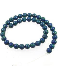 Lapis with Malachite 10mm Round Beads