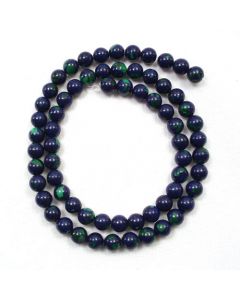 Lapis with Malachite 6mm Round Beads