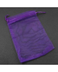 Organza Bags - Large Purple (Pack of Ten)