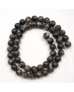 Larvikite 8-8.5mm Round Beads