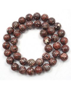 Leopardskin Jasper 9.5-10mm Round Beads