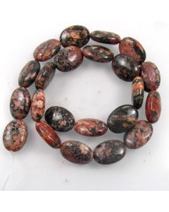 Leopardskin Jasper 13x18mm Oval Beads