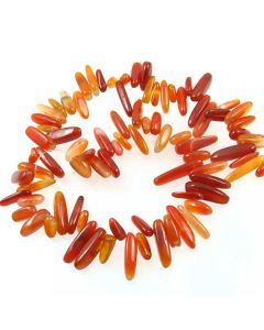 Carnelian (Natural) 6x18mm approx. LONG Chip Beads